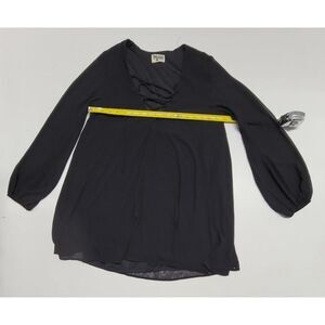 Show Me Your Mumu Blouse Mini Dress Women's XS Lagenlook Boho‎ Black